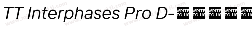 TT Interphases Pro D字体转换